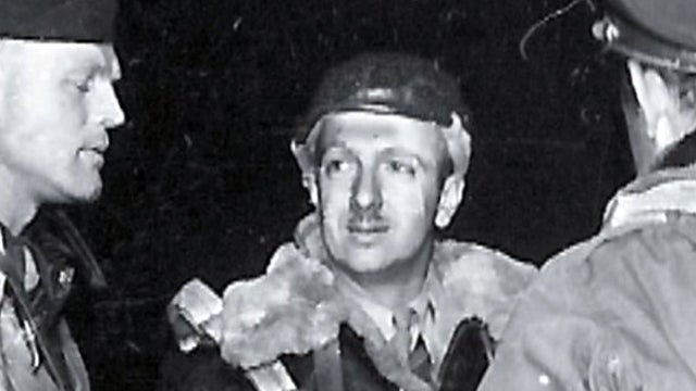 Legendary CBS News anchor Walter Cronkite is seen covering World War II. 