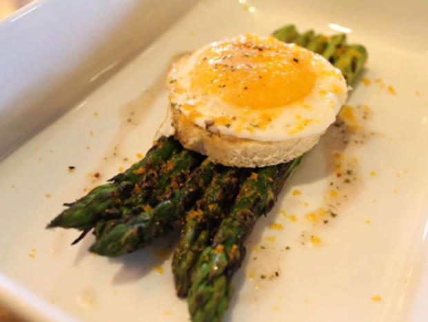 Asparagus Salad with Egg Public - Public Kitchen &amp; Bar 