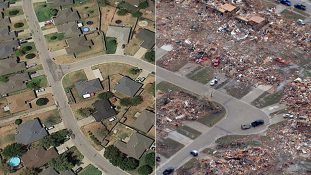 Oklahoma tornado: Before and after photos 