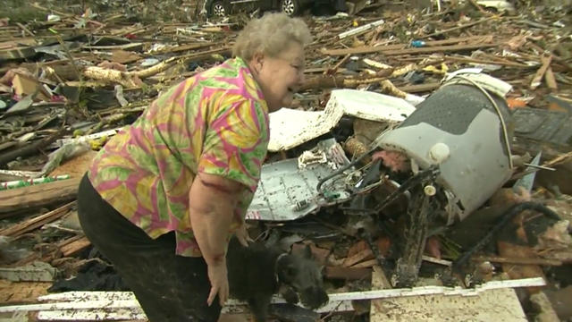 Bowser and Barbara: Dog owner's joy amid Okla. rubble 