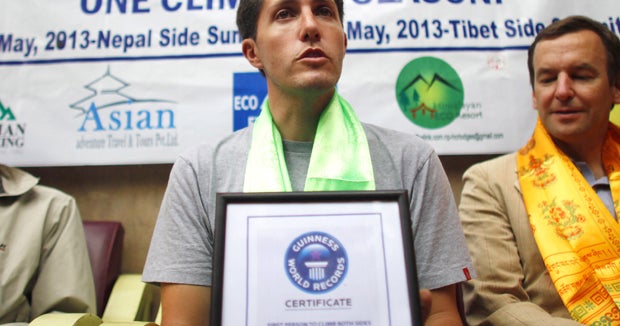 Mexican climber sets Mount Everest record CBS News