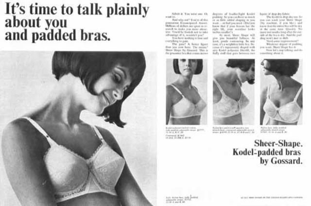 Got Weird on Instagram: Vintage inflatable bra ads from the 1950s and  1960s. The “Trés Secret” inflatable bra went on sale in the early 1950s.  Each cup contained a small plastic pouch