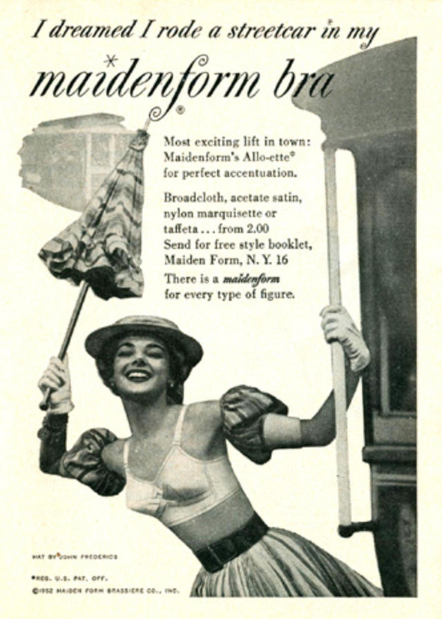maidenform vintage bra advertisement - animal heads!