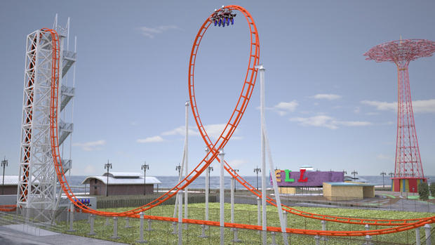 Rendering of new Thunderbolt Roller Coaster 