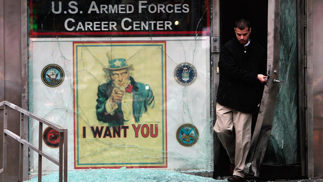 military recruiting station, Times Square, bomb, new york 