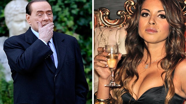 This combo image made of two file pictures shows Italian Prime Minister Silvio Berlusconi (left) at Villa Madama in Rome and Moroccan Karima El Mahroug, nicknamed Ruby the Heartstealer in a nightclub.  
