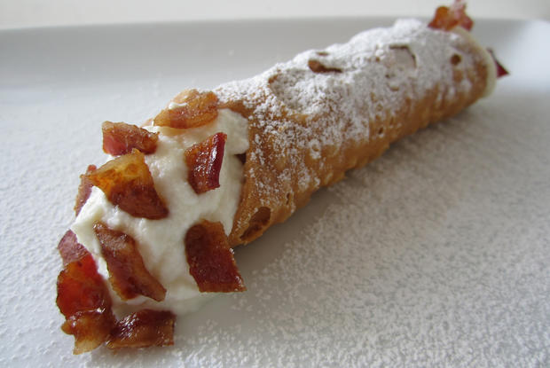 Candied Bacon Cannoli 