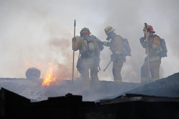 Pasadena carport fire 