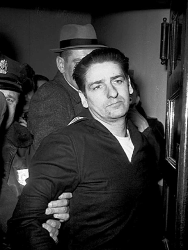 Albert DeSalvo, the man who confessed to committing the Boston Strangler killings and later recanted his confession, is seen minutes after his capture in Boston Feb. 25, 1967. 