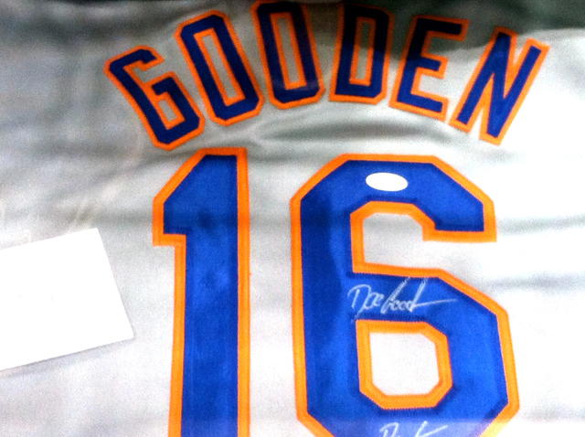 Dwight Gooden Signed New York Yankees Jersey (Steiner) No Hitter May 14,  1996