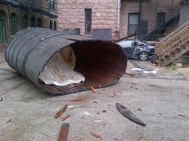 Water Tank Collapse 
