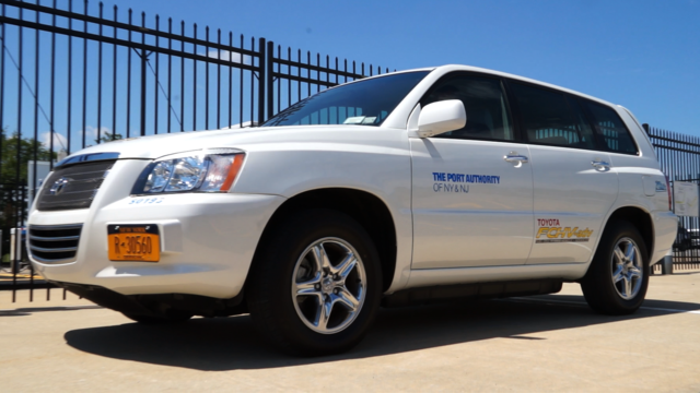 Behind the wheel of a hydrogen fuel cell car 
