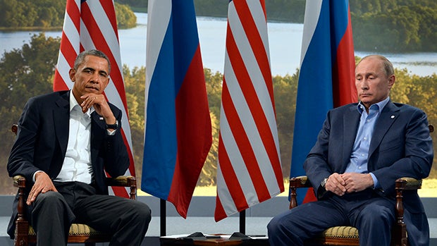President Obama meets with Russian President Vladimir Putin 