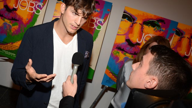 Ashton Kutcher as Steve Jobs. 