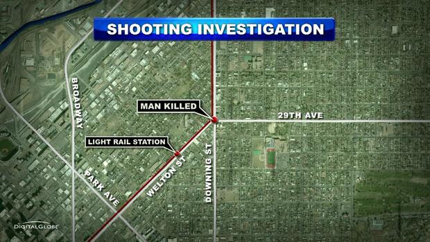 29TH AND DOWNING SHOOTING map 