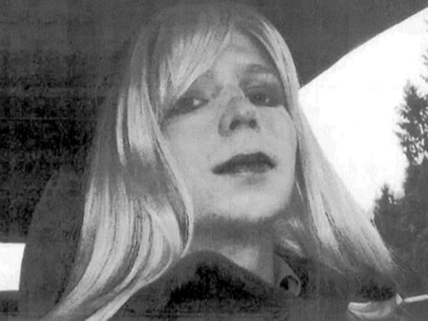 Army Pfc. Bradley Manning poses for a picture wearing a wig and lipstick in this undated picture provided by the U.S. Army. Manning emailed his military therapist the picture with a letter titled, "My problem," in which he described his issues with gender identity and his hope that a military career would "get rid of it." 