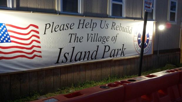 Island Park rebuilding sign 