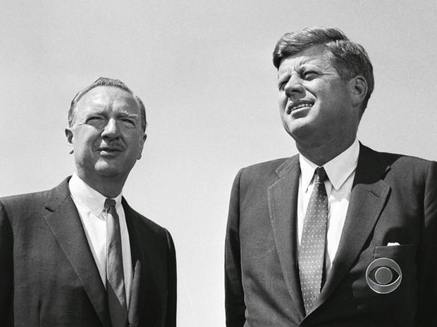 President Kennedy gave Walter Cronkite an exclusive interview for the debut broadcast. 