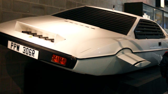 The Lotus Esprit underwater car from the James Bond film "The Spy Who Loved Me"  