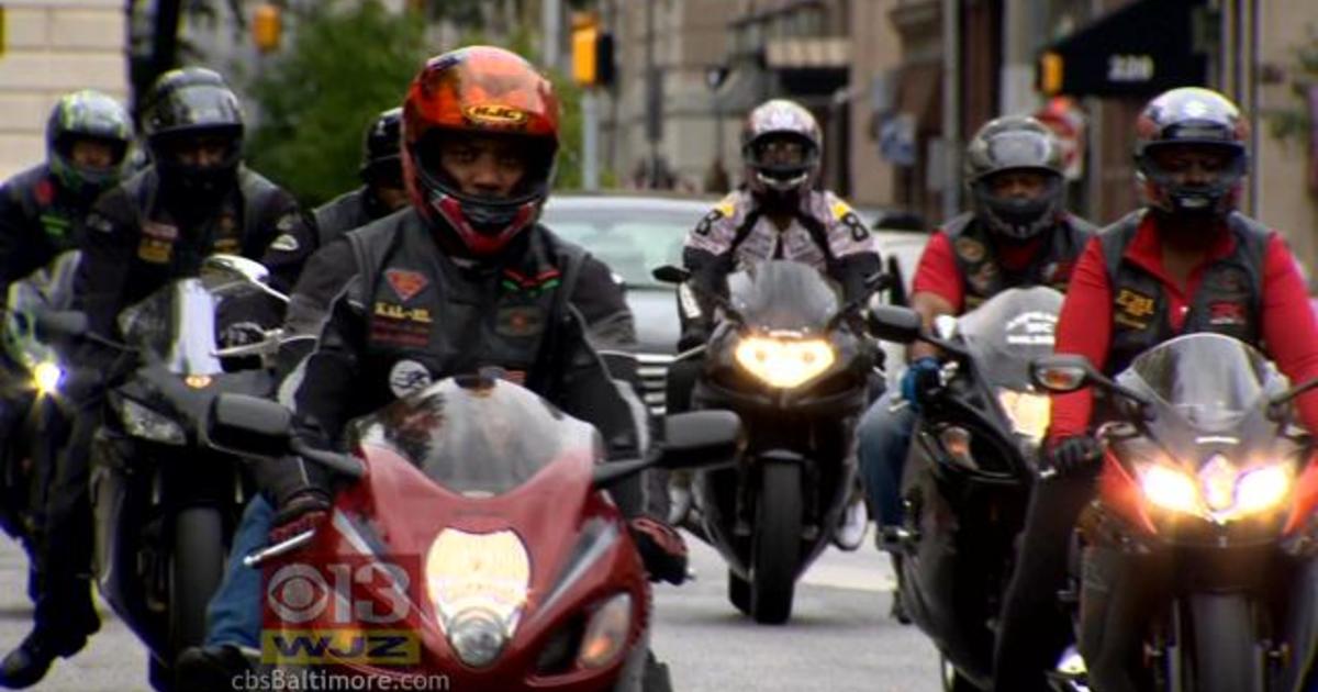 Rolling Out Something Positive Hundreds Ride Against Violence In Baltimore Cbs Baltimore