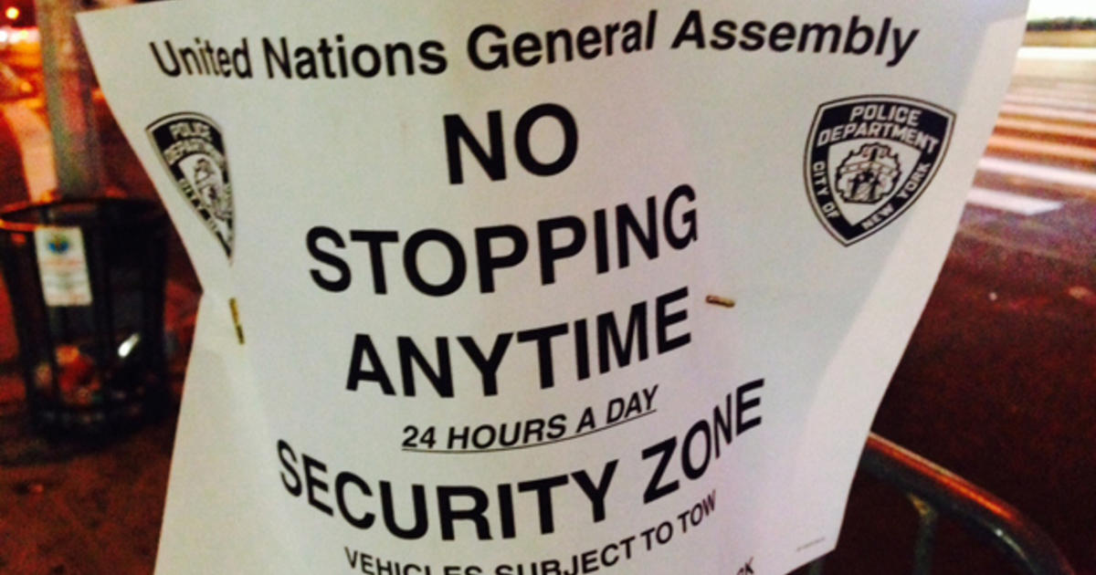 UN General Assembly Street Closures CBS New York