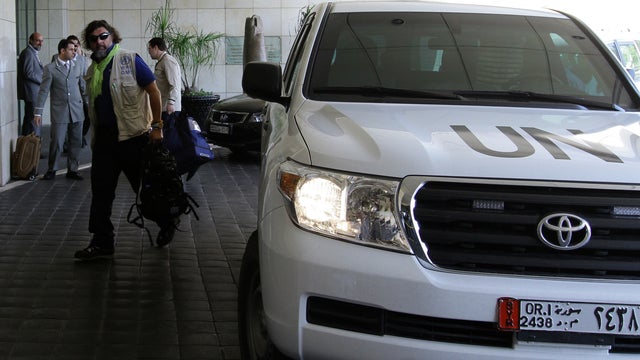 U.N. chemical weapons inspectors arrive in Damascus 