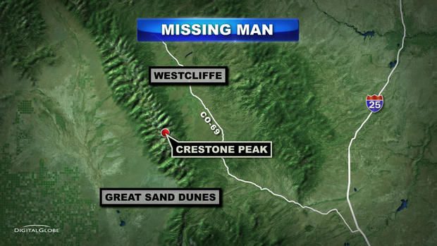 Missing Arvada Man Crestone Peak Map 