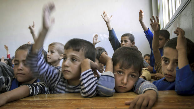 Back to school for some young Syrians 