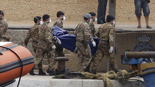 italy, lampedusa, migrant, boat, capsize, bodies 