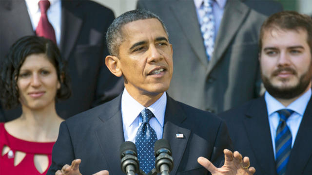 President Barack Obama gestures while speaking in the Rose Garden of the White House in Washington, Monday, Oct. 21, 2013, on the initial rollout of the health care overhaul. Obama acknowledged that the widespread problems with his health care law's rollo 