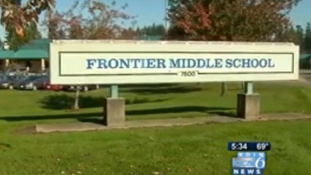 An 11-year-old student at Frontier Middle School in Vancouver, Wash. was arrested on Oct. 23, 2013 on an attempted murder charge after allegedly bringing a handgun, 400 rounds of ammunition and several knives to school, authorities said 