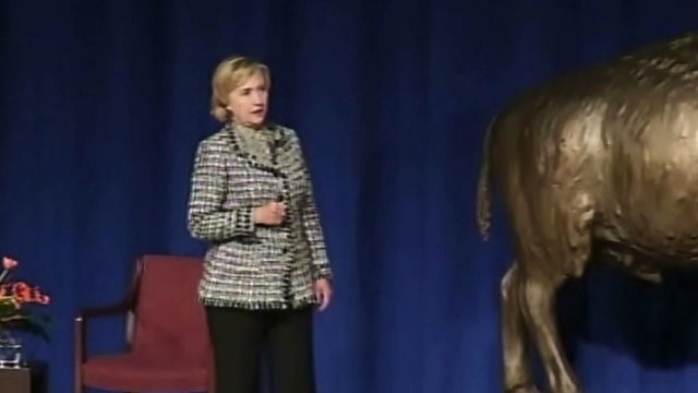 Hillary Clinton faces Benghazi heckler 