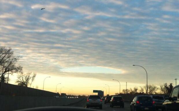 Hole Punch Cloud In Minneapolis 