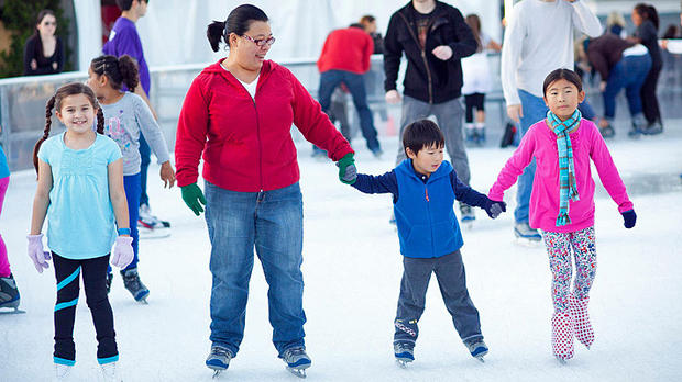 Ice Santa Monica ice skating family 