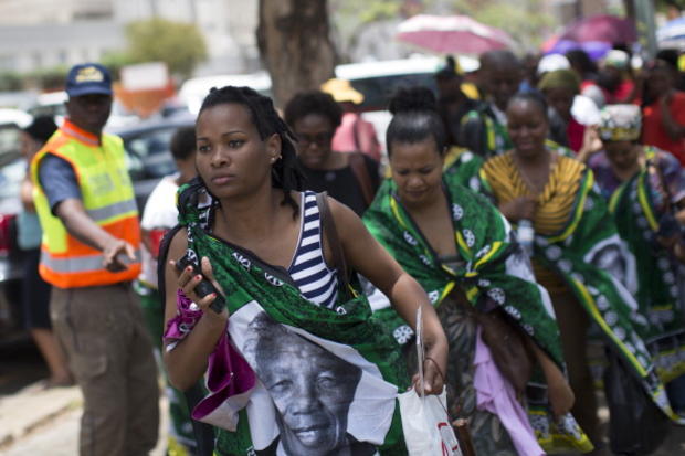 The Body Of Former South African President Nelson Mandela Lies In State 