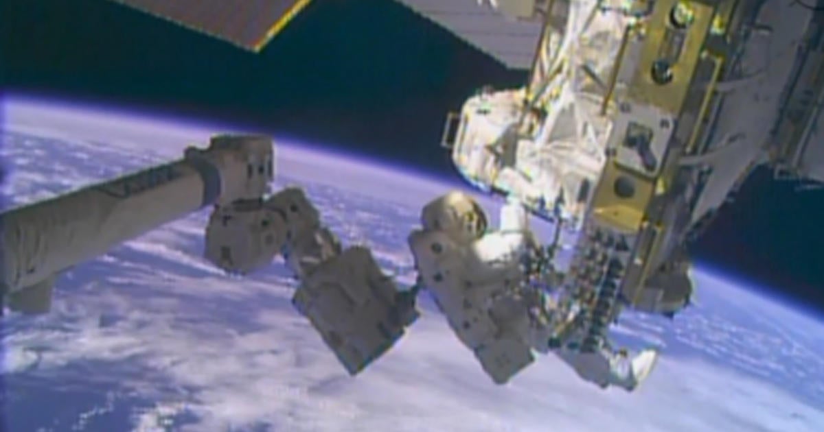 Spacewalk could finish space station cooling system fix - CBS News