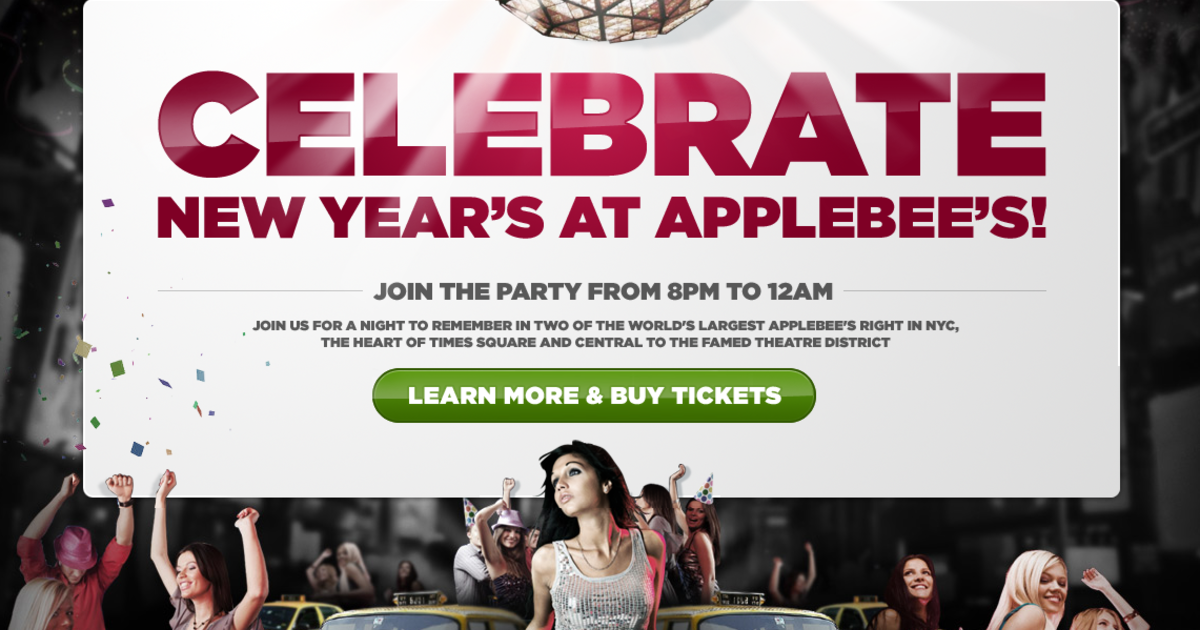 Celebrate New Years Eve at Applebees for 375? CBS News