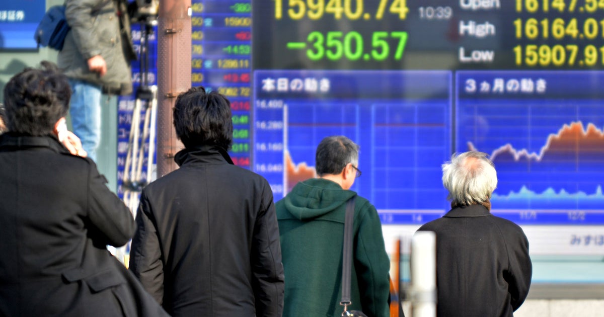 World stocks in the red ahead of U.S., China data - CBS News