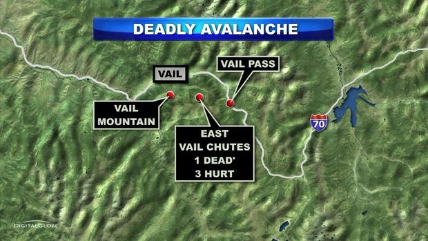 VAIL DEADLY AVALANCHE map 