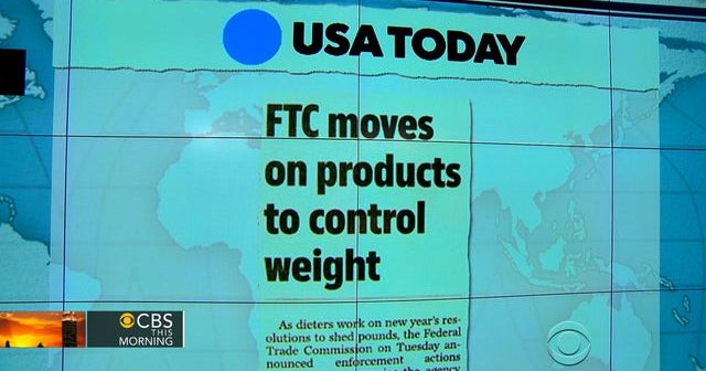 Headlines FTC cracks down on deceptive weightloss products CBS News