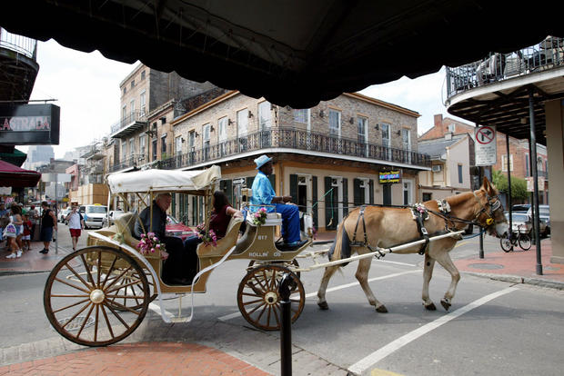 The French Quarter of New Orleans, Louisiana. 