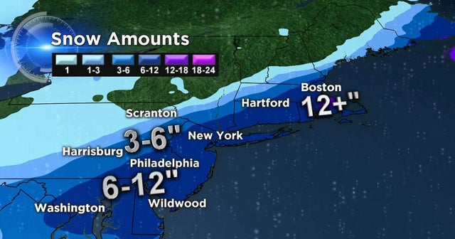 Arctic blast: Heavy snow moves out, replaced by brutal cold - CBS News