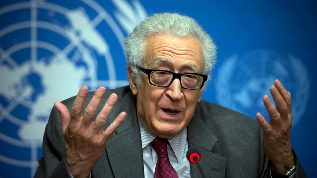 U.N. mediator for Syria Lakhdar Brahimi  