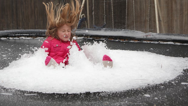 Snow storm startles South