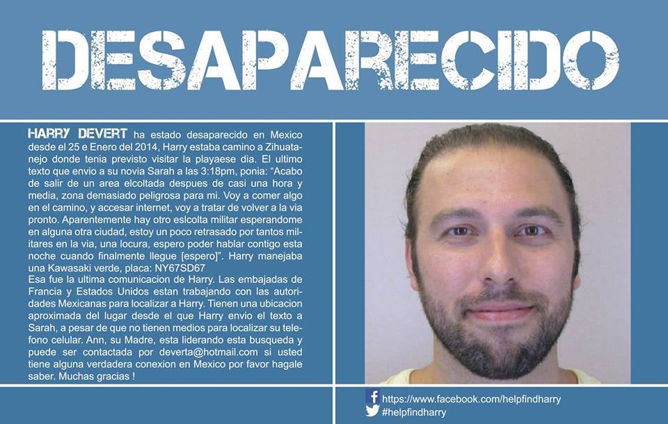 Gallery of Harry Devert, NY man, missing in Mexico