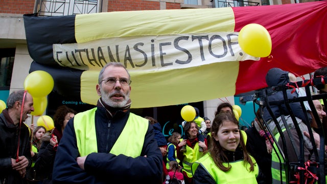 Anti-euthanasia demonstration in Brussels 