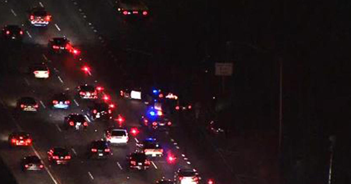 MultiVehicle Crash, Downed Pole Closes Lanes On 134 Freeway CBS Los