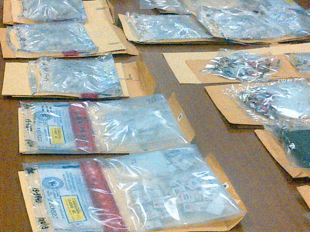 Heroin glassines seized by the Suffolk County DA's office 