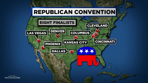 RNC CITIES convewntion rupublican national MAP 