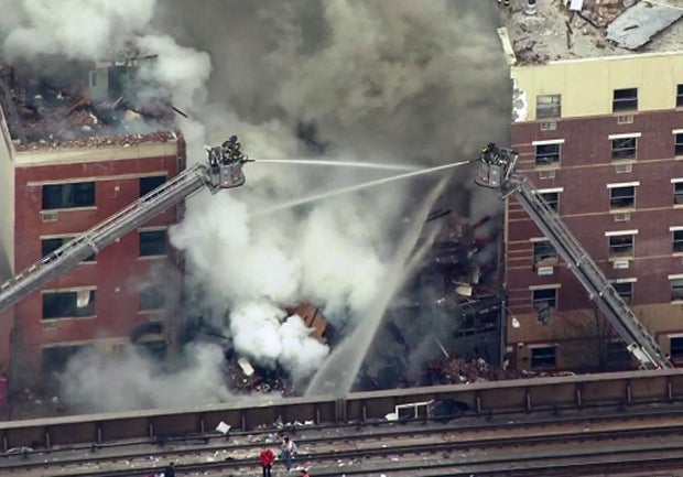 New York City explosion collapses buildings